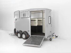 Ifor Williams Remolque para caballos HB511-plata-Salida frontal-Nuevo