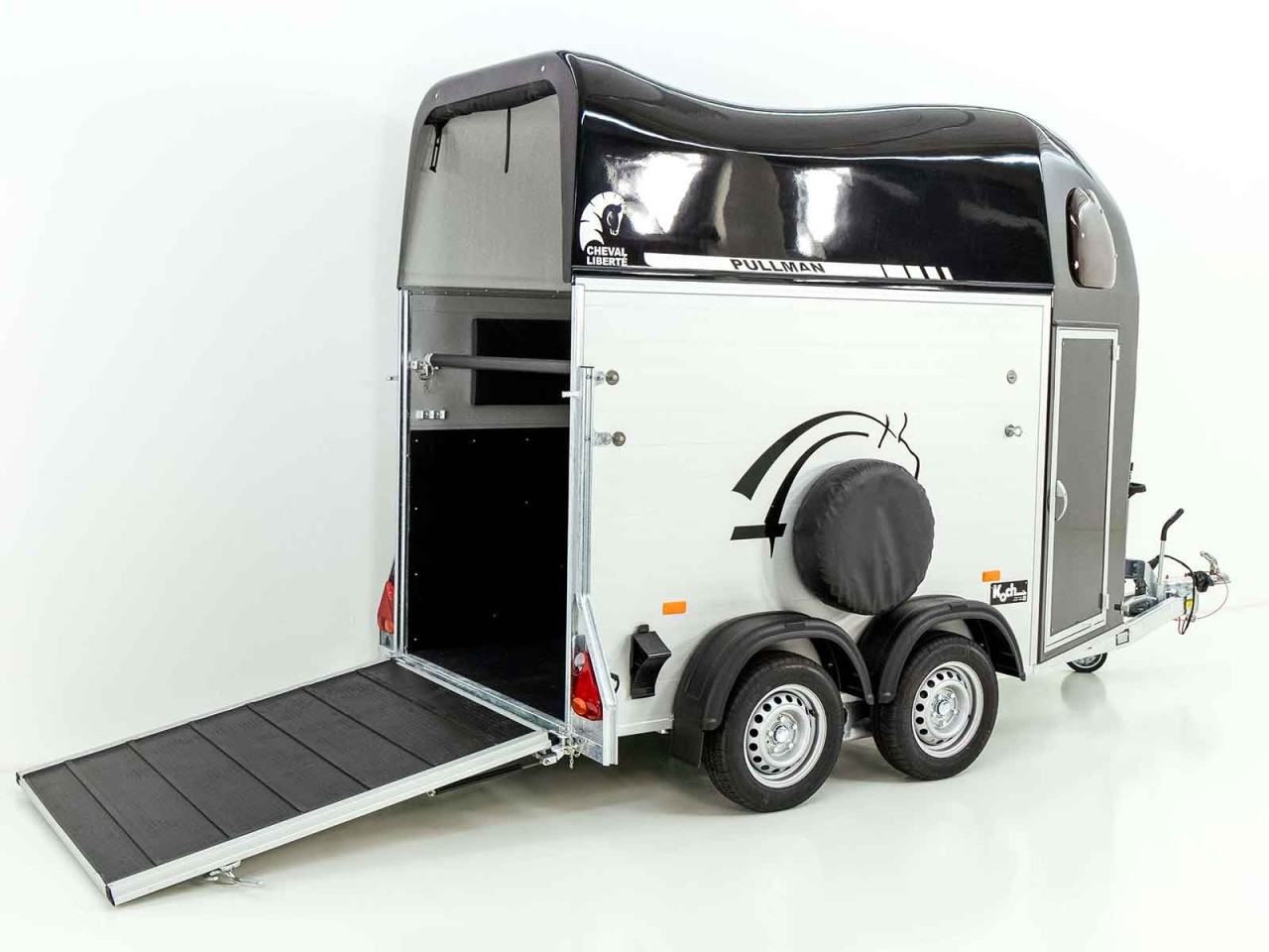 Cheval Liberte Remolque para caballos GOLD One 1,5er, Pullman-Tren de rodaje, negro-Nuevo - Imagen 3