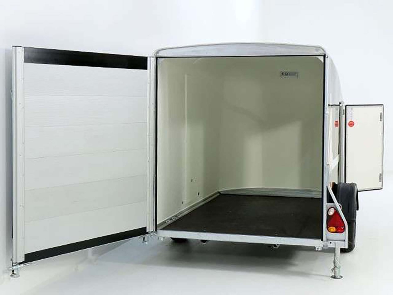 Debon Remolque cerrado Cargo 1300 Vollpoly 150x290cm H:160cm, Puerta, negro-Nuevo - Imagen 3