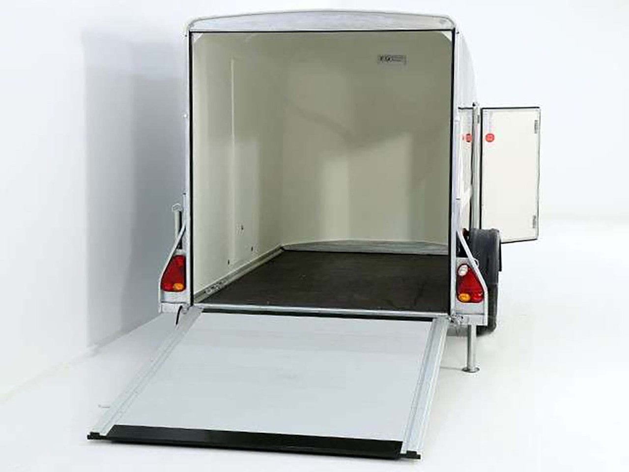 Debon Remolque cerrado Cargo 1300 Vollpoly 150x290cm H:160cm, Puerta, negro-Nuevo - Imagen 4