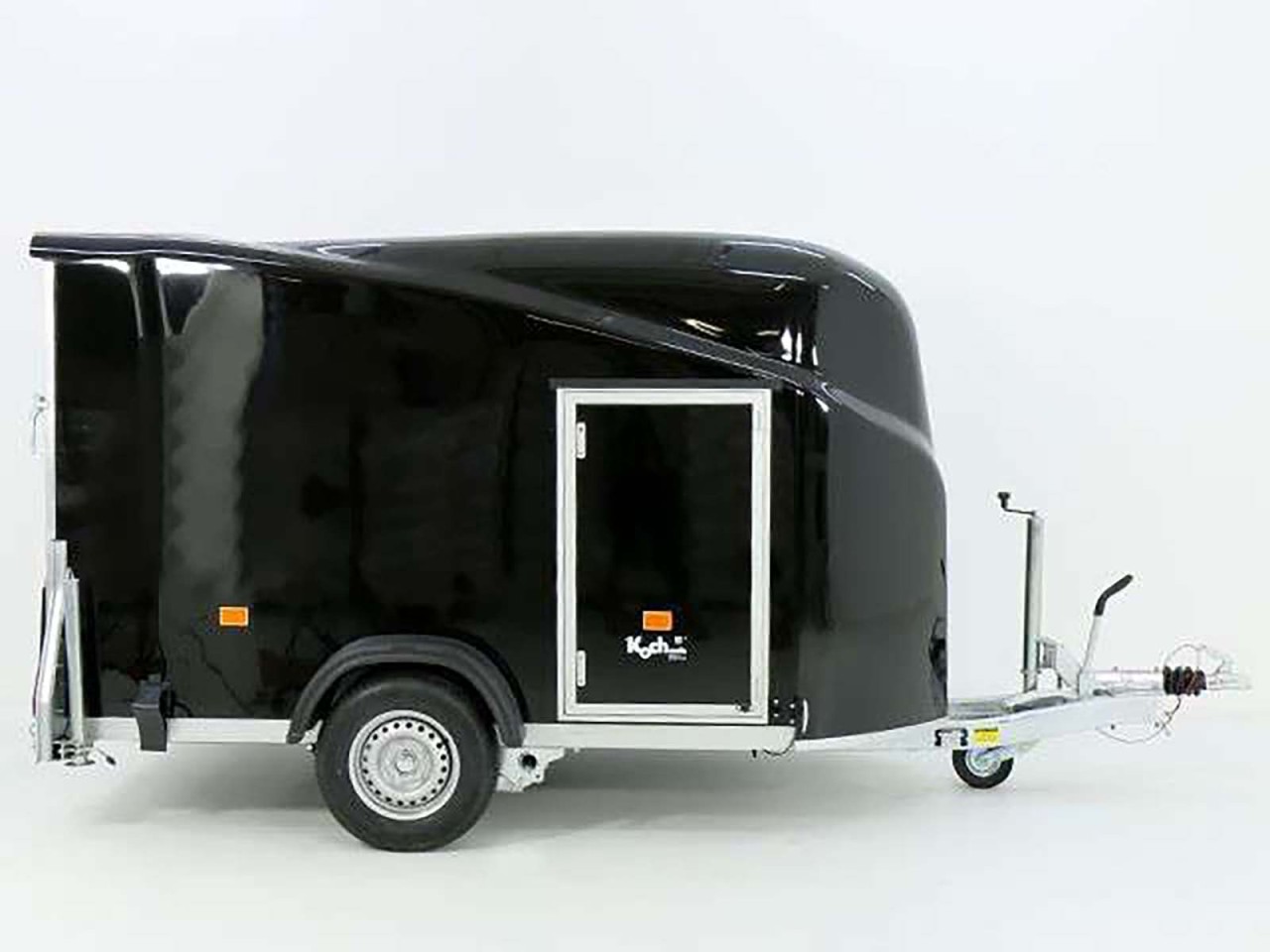 Debon Remolque cerrado Cargo 1300 Vollpoly 150x290cm H:160cm, Puerta, negro-Nuevo - Imagen 7
