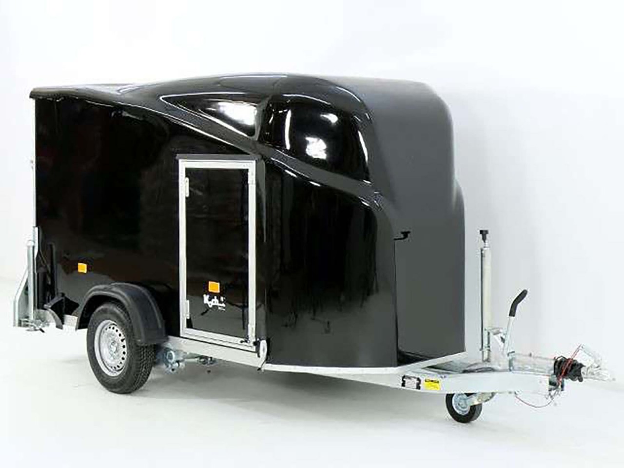 Debon Remolque cerrado Cargo 1300 Vollpoly 150x290cm H:160cm, Puerta, negro-Nuevo - Imagen 8