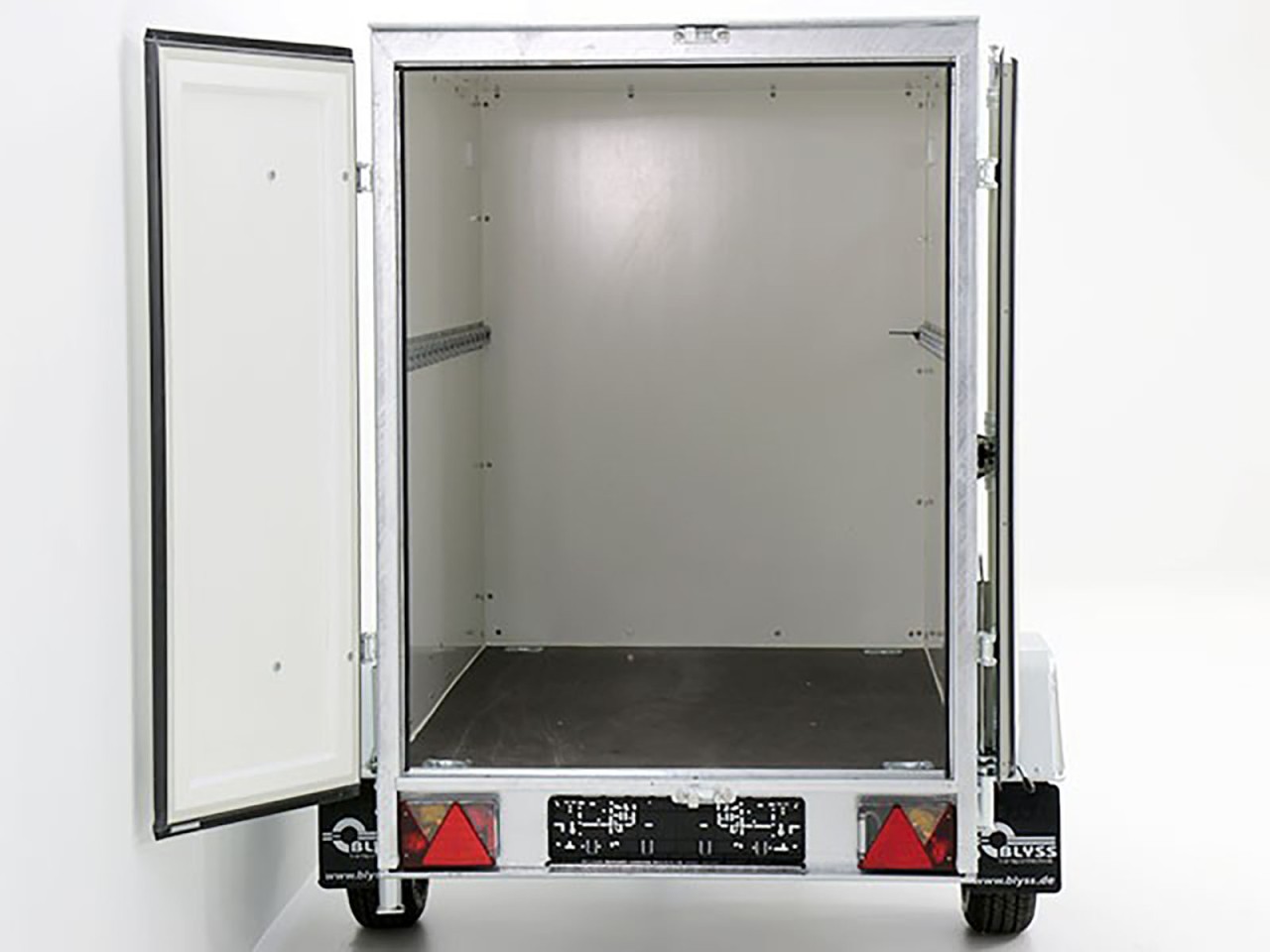 Blyss Remolque cerrado 750kg sin frenos 118x205cm Altura:150cm-Nuevo - Imagen 5