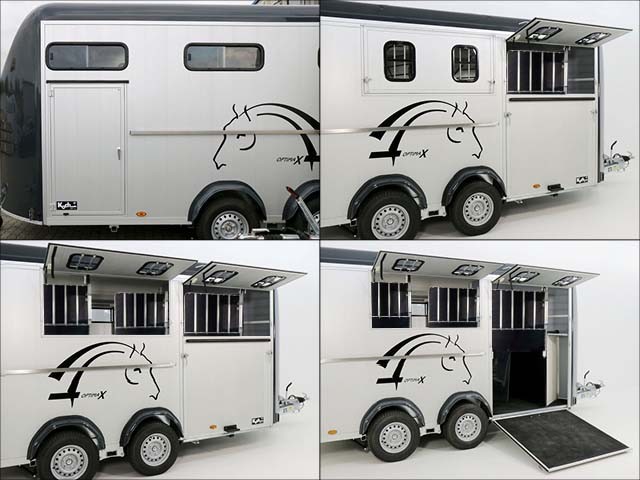 Cheval Liberte Remolque para caballos Maxi 4, 4 Caballos, Pullman-Tren de rodaje, 100km/h, negro-Nuevo - Imagen 7