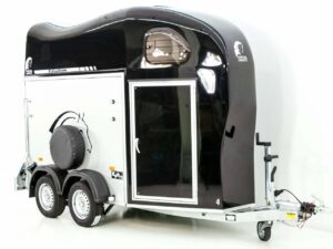 Cheval Liberte Remolque para caballos GOLD One 1,5er, Pullmann-Tren de rodaje, Guadarnés, negro-Nuevo