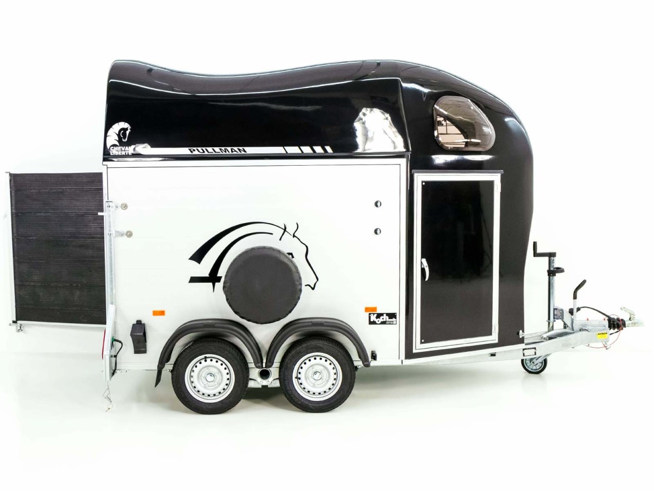 Cheval Liberte Remolque para caballos GOLD One 1,5er, Pullmann-Tren de rodaje, Guadarnés, negro-Nuevo - Imagen 6