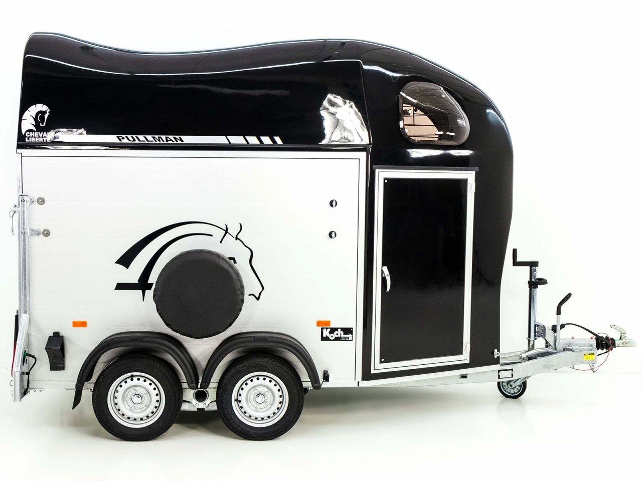 Cheval Liberte Remolque para caballos GOLD One 1,5er, Pullmann-Tren de rodaje, Guadarnés, negro-Nuevo - Imagen 7