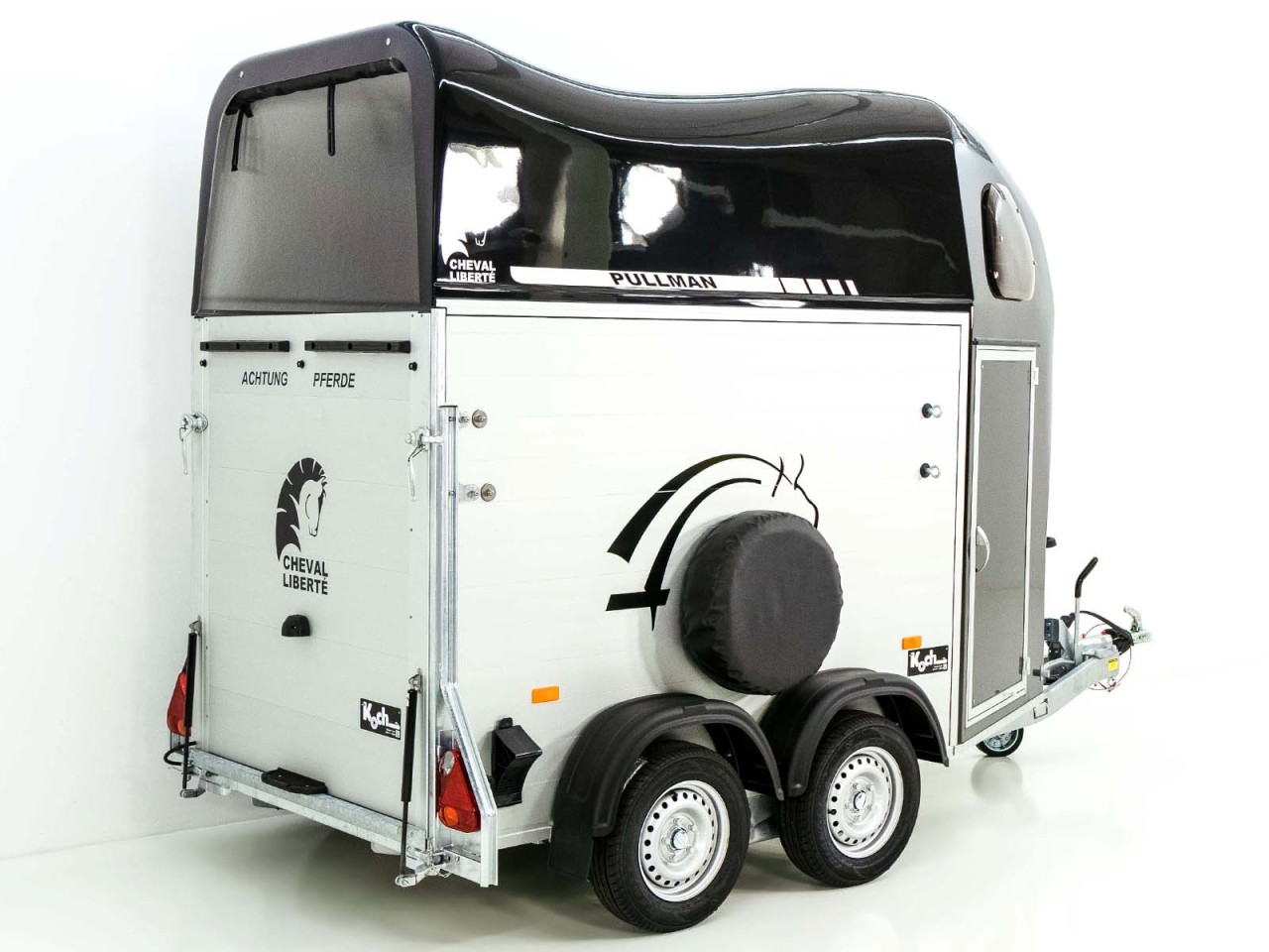 Cheval Liberte Remolque para caballos GOLD One 1,5er, Pullmann-Tren de rodaje, Guadarnés, negro-Nuevo - Imagen 8
