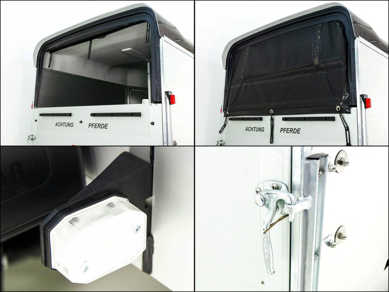 Cheval Liberte Remolque para caballos GOLD One 1,5er, Pullmann-Tren de rodaje, Guadarnés, negro-Nuevo - Imagen 12
