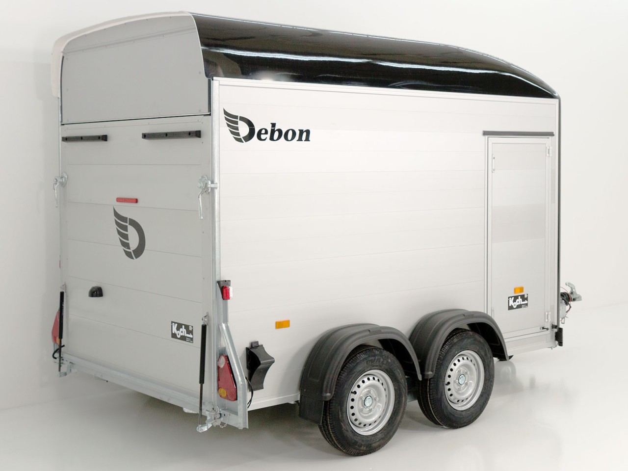 Debon Remolque cerrado C500 164x300cm H:200cm 2,6t-Alu-Polybug-Puerta-negro-Nuevo - Imagen 3