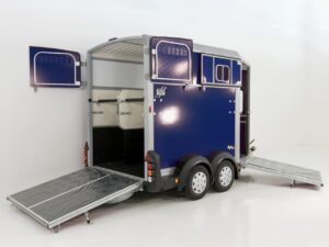 Ifor Williams Remolque para caballos HB511-Portones traseros-Combinación de puertas-azul-Nuevo