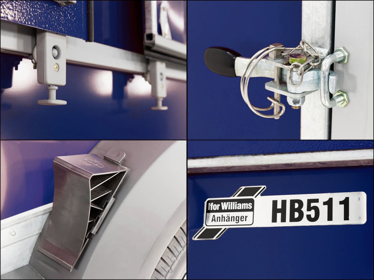 Ifor Williams Remolque para caballos HB511-Portones traseros-Combinación de puertas-azul-Nuevo - Imagen 12