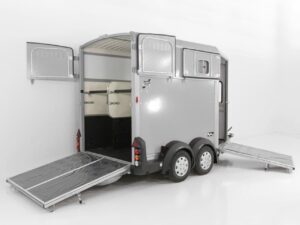 Ifor Williams Remolque para caballos HB511-Portones traseros-Combinación de puertas-plata-Nuevo