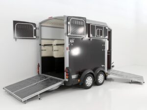 Ifor Williams Remolque para caballos HB511-Portones traseros-Combinación de puertas-antracita-Nuevo
