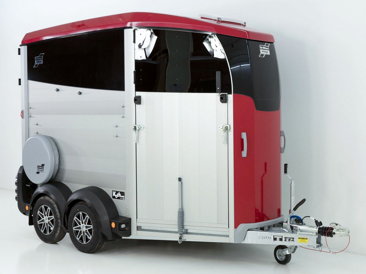 Ifor Williams Remolque para caballos HBX 511-Salida frontal-nuevo modelo-rojo-Nuevo - Imagen 4