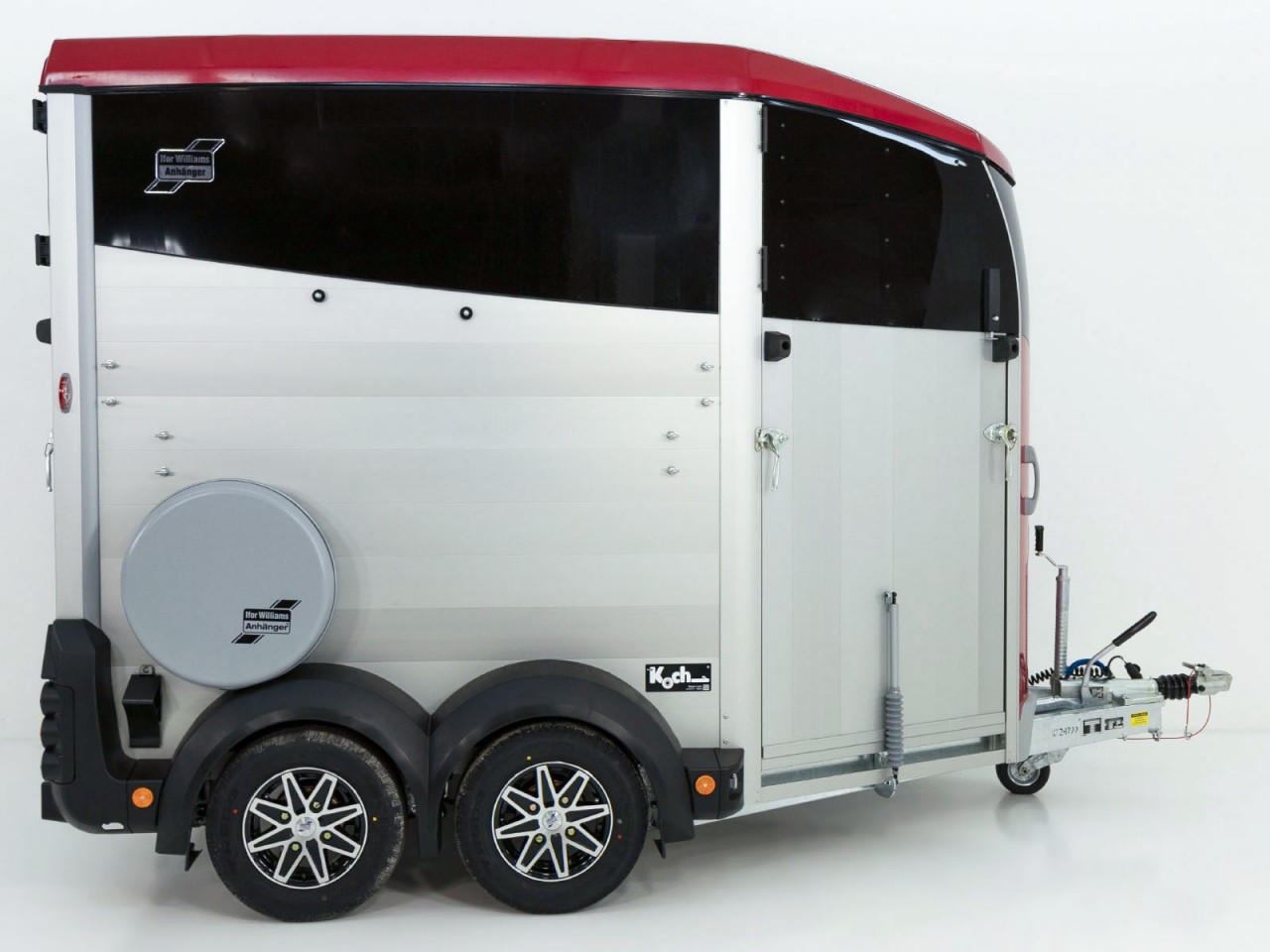 Ifor Williams Remolque para caballos HBX 511-Salida frontal-nuevo modelo-rojo-Nuevo - Imagen 5