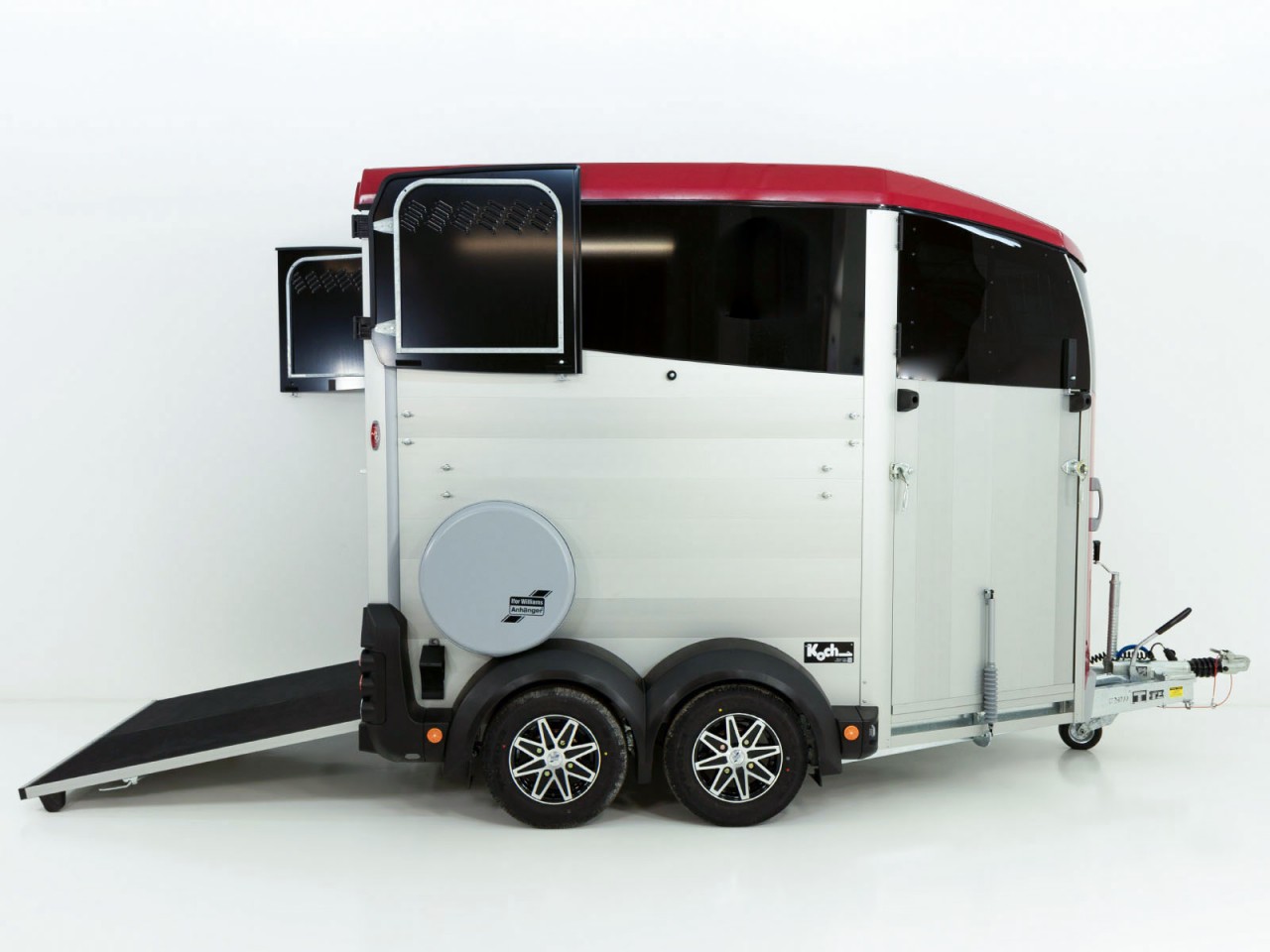 Ifor Williams Remolque para caballos HBX 511-Salida frontal-nuevo modelo-rojo-Nuevo - Imagen 6