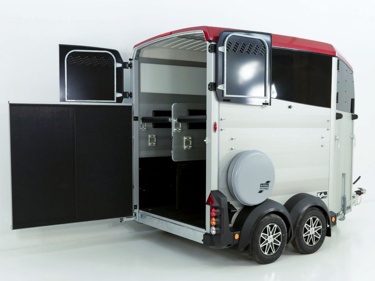 Ifor Williams Remolque para caballos HBX 511-Salida frontal-nuevo modelo-rojo-Nuevo - Imagen 8