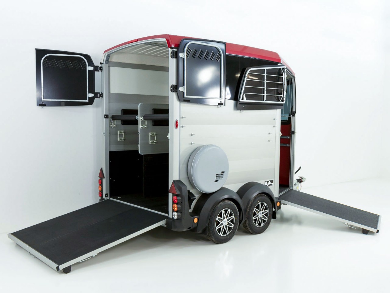 Ifor Williams Remolque para caballos HBX 511-Salida frontal-nuevo modelo-rojo-Nuevo - Imagen 9