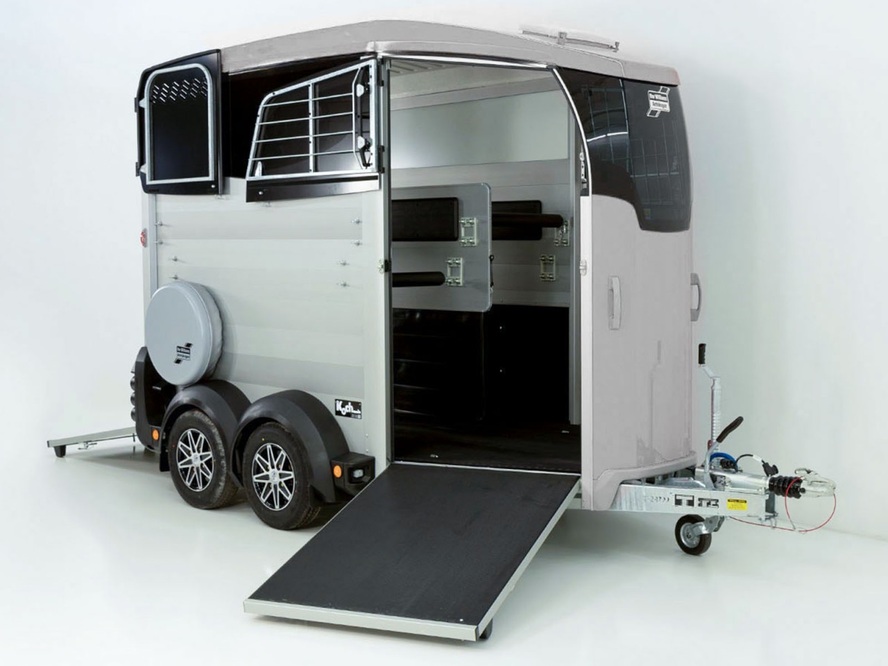 Ifor Williams Remolque para caballos HBX 511-Salida frontal-nuevo modelo-plata-Nuevo