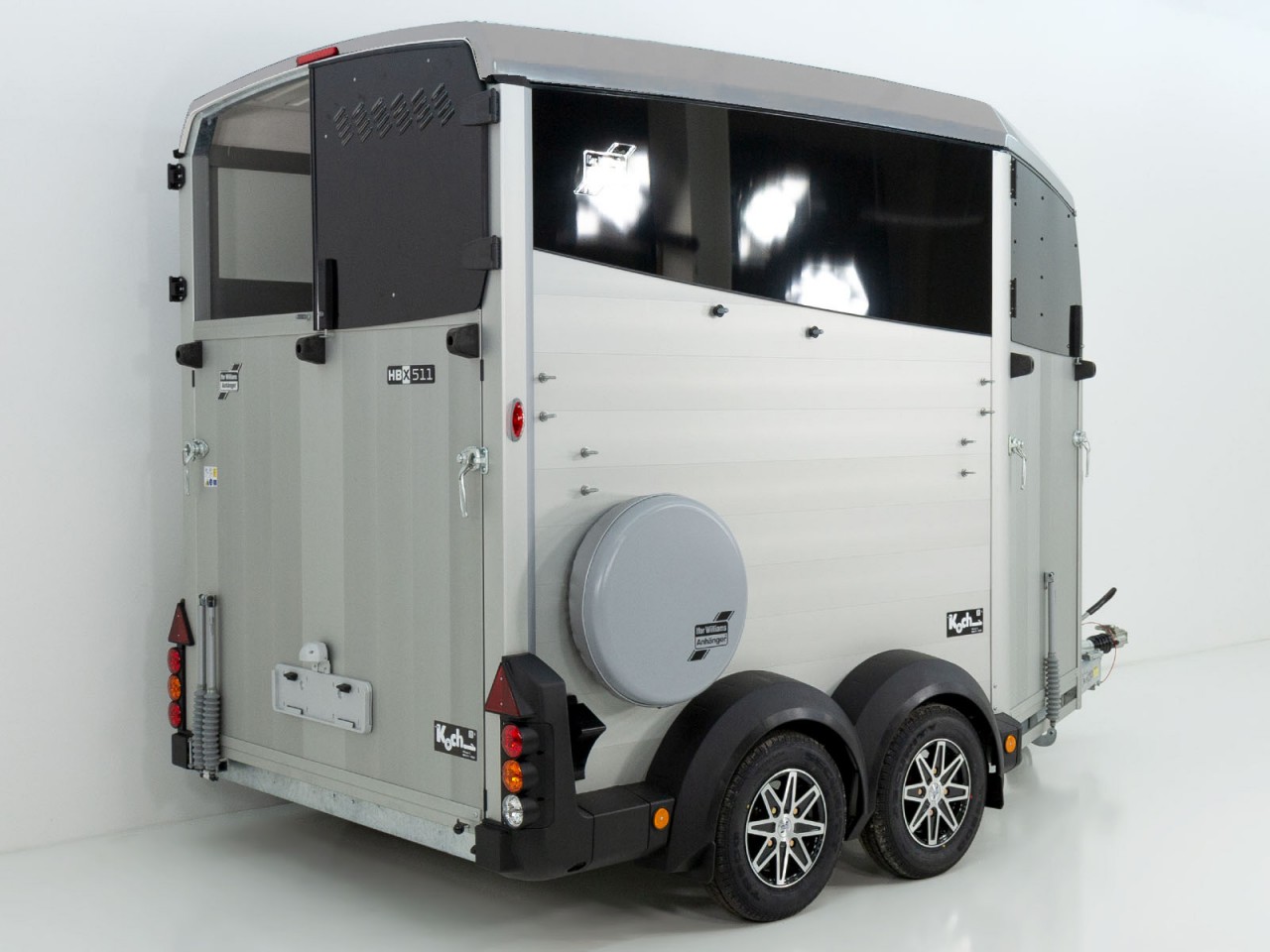 Ifor Williams Remolque para caballos HBX 511-Salida frontal-nuevo modelo-plata-Nuevo - Imagen 2