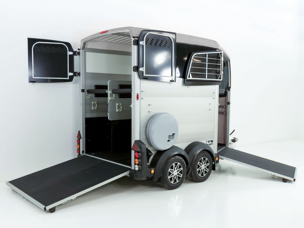 Ifor Williams Remolque para caballos HBX 511-Salida frontal-nuevo modelo-plata-Nuevo - Imagen 3