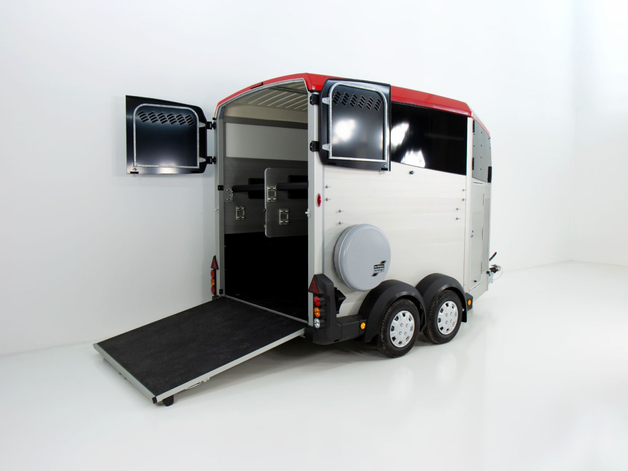 Ifor Williams Remolque para caballos HBX 511-Guadarnés-nuevo modelo-rojo-Nuevo - Imagen 2