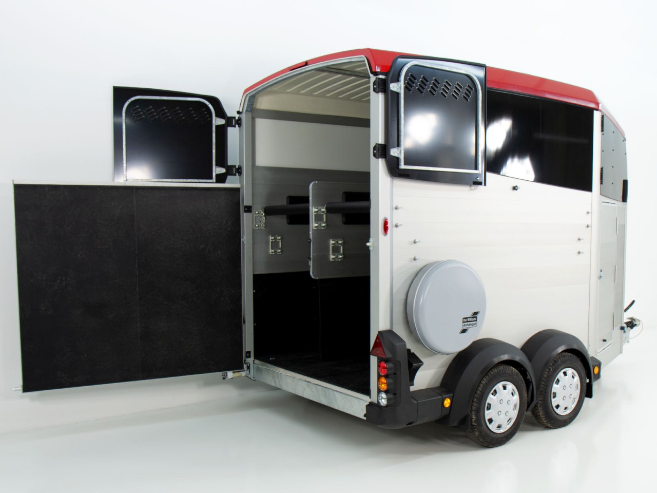 Ifor Williams Remolque para caballos HBX 511-Guadarnés-nuevo modelo-rojo-Nuevo - Imagen 3