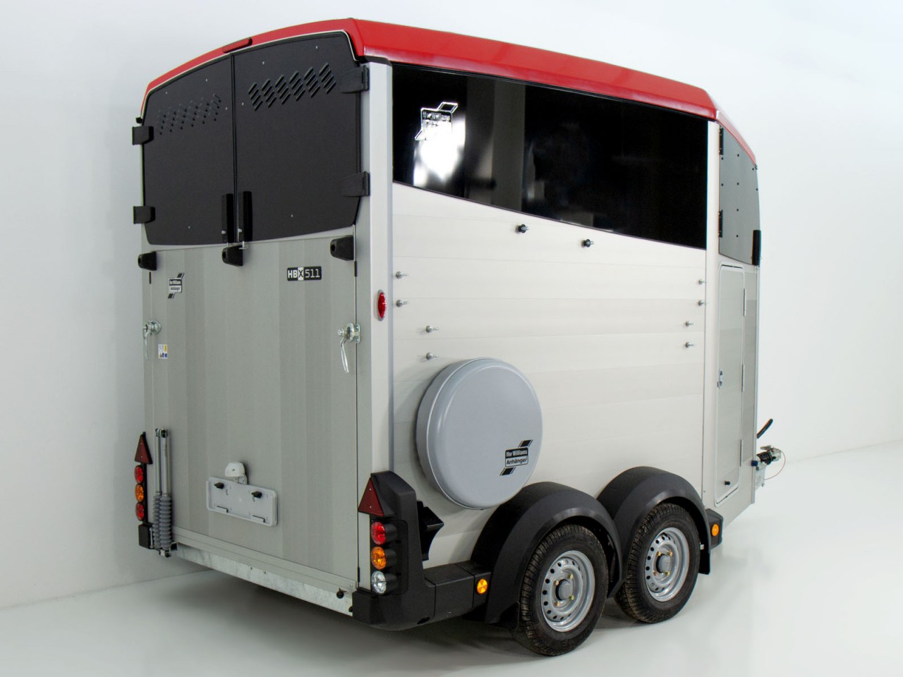 Ifor Williams Remolque para caballos HBX 511-Guadarnés-nuevo modelo-rojo-Nuevo - Imagen 4