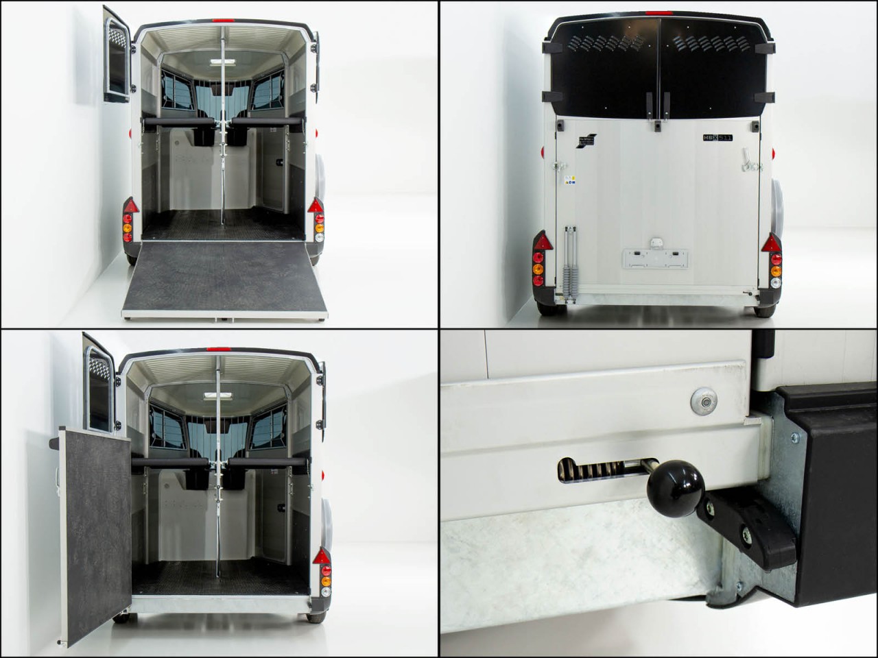 Ifor Williams Remolque para caballos HBX 511-Guadarnés-nuevo modelo-rojo-Nuevo - Imagen 10