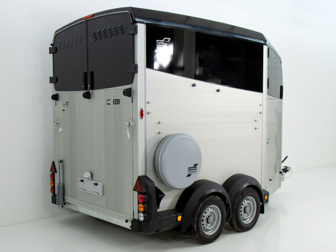 Ifor Williams Remolque para caballos HBX 511-Guadarnés-nuevo modelo-negro-Nuevo - Imagen 3