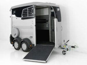 Ifor Williams Remolque para caballos HBX 403-Salida frontal-nuevo modelo-plata-Nuevo