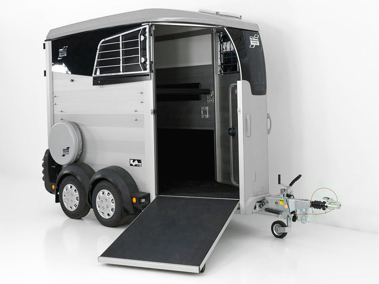 Ifor Williams Remolque para caballos HBX 403-Salida frontal-nuevo modelo-plata-Nuevo