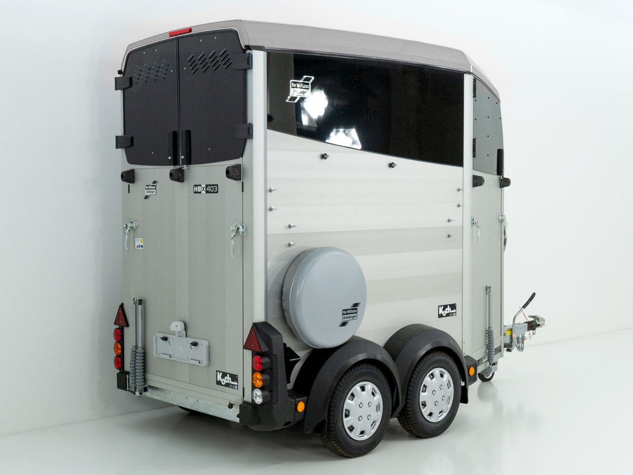 Ifor Williams Remolque para caballos HBX 403-Salida frontal-nuevo modelo-plata-Nuevo - Imagen 4