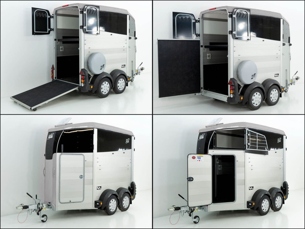 Ifor Williams Remolque para caballos HBX 403-Salida frontal-nuevo modelo-plata-Nuevo - Imagen 13
