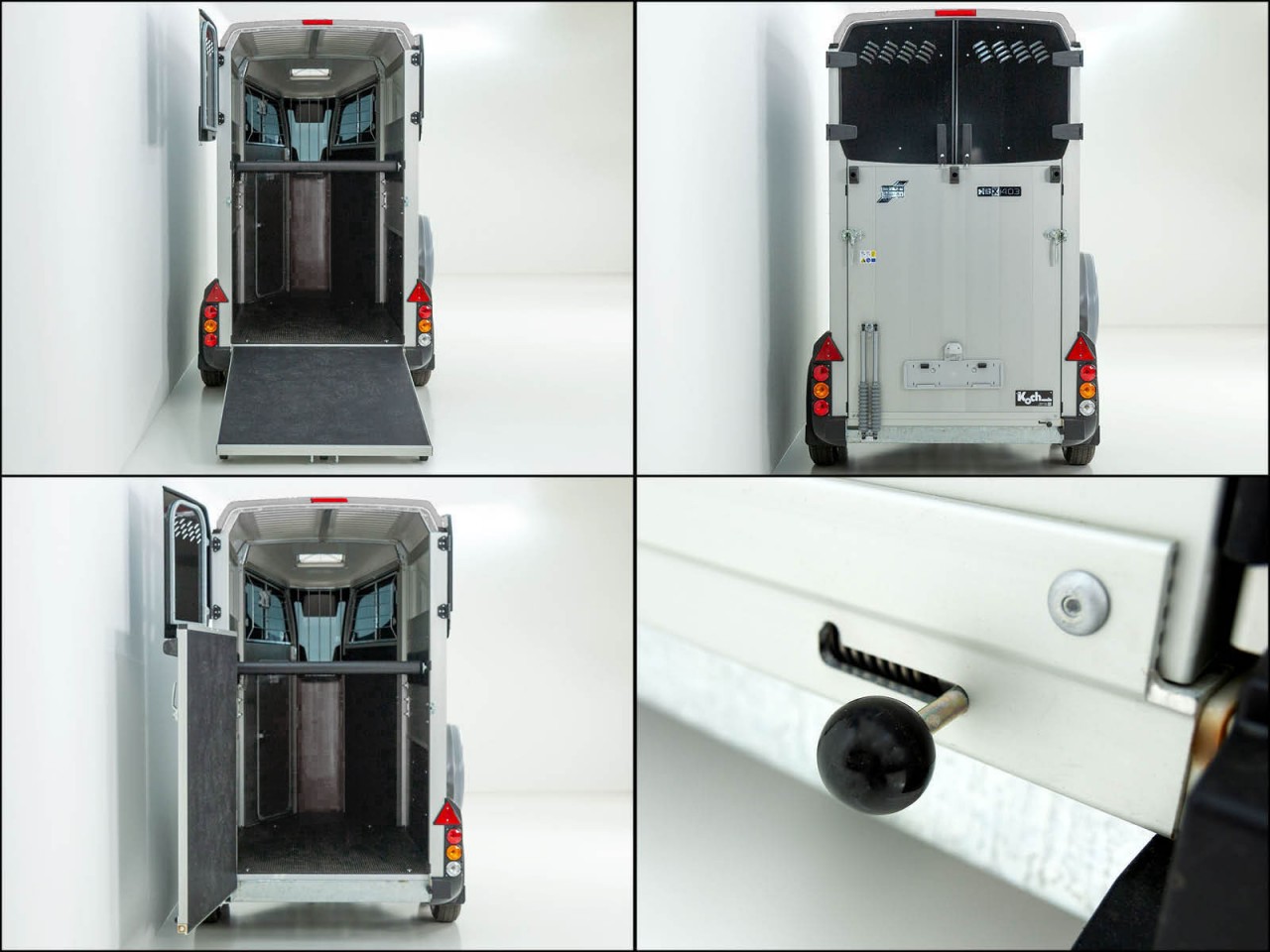 Ifor Williams Remolque para caballos HBX 403-Salida frontal-nuevo modelo-plata-Nuevo - Imagen 14