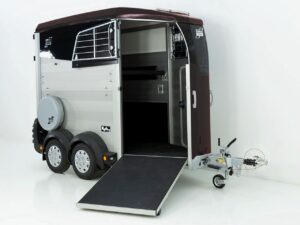 Ifor Williams Remolque para caballos HBX 403-Salida frontal-nuevo modelo-negro-Nuevo
