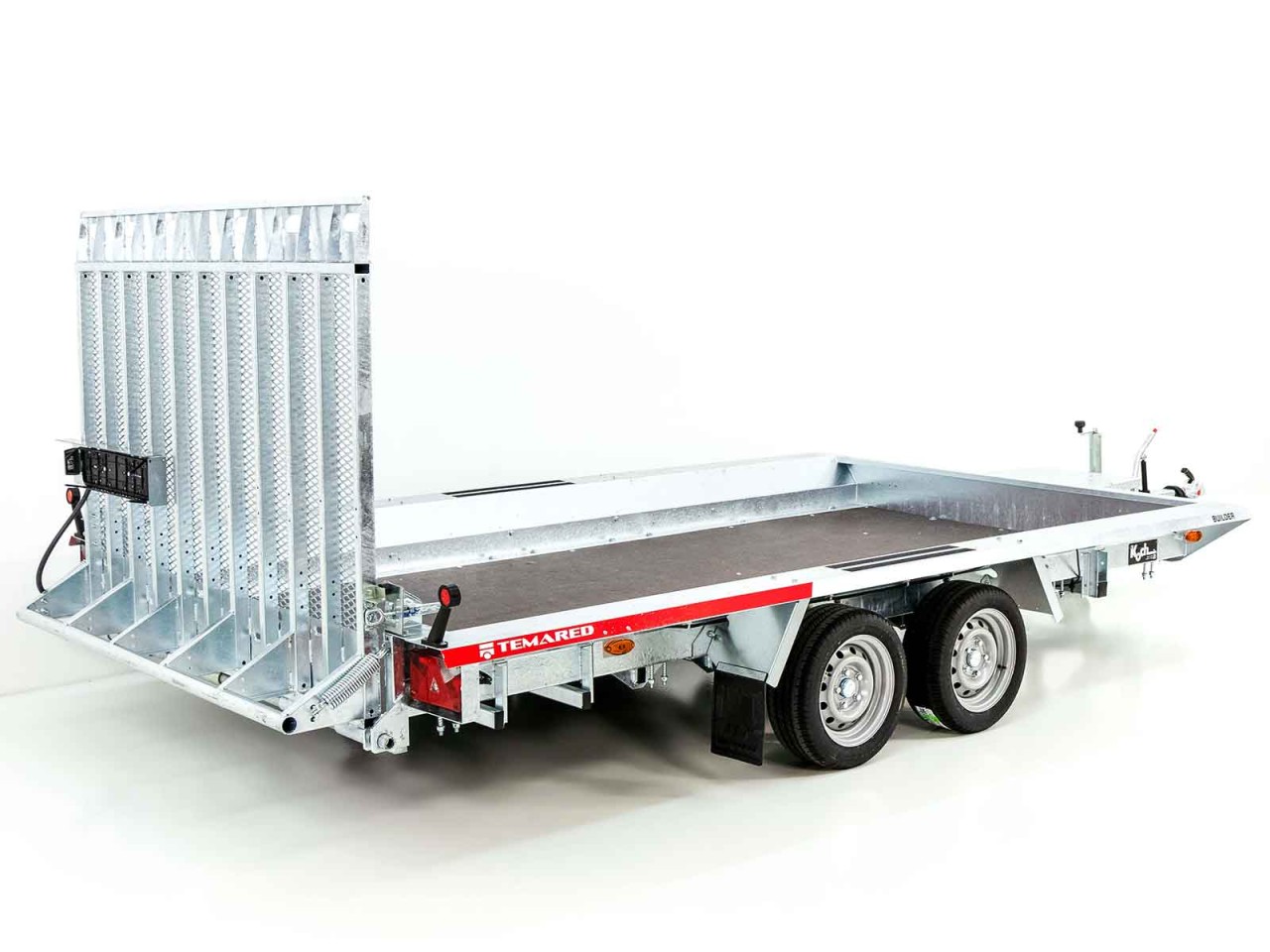Temared Remolque para maquinaria de construcción Builder 183x400cm 3,5t-Rampa-Nuevo - Imagen 3