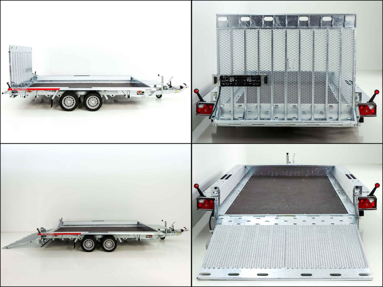 Temared Remolque para maquinaria de construcción Builder 183x400cm 3,5t-Rampa-Nuevo - Imagen 13
