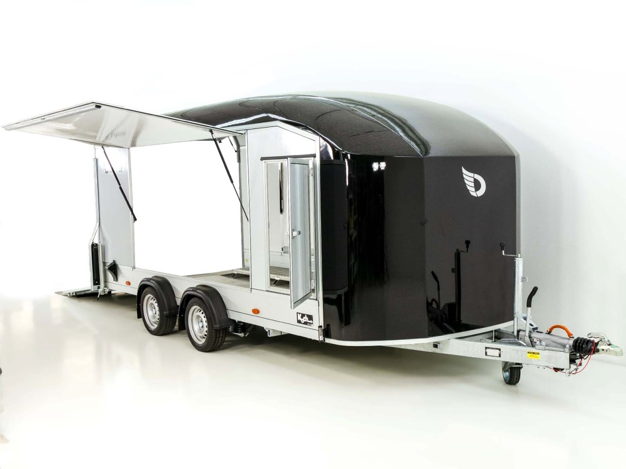Debon Remolque cerrado Roadster C1000 200x500x200cm 3,5t negro - E-vientoe -Rampas elevadas-Nuevo - Imagen 2