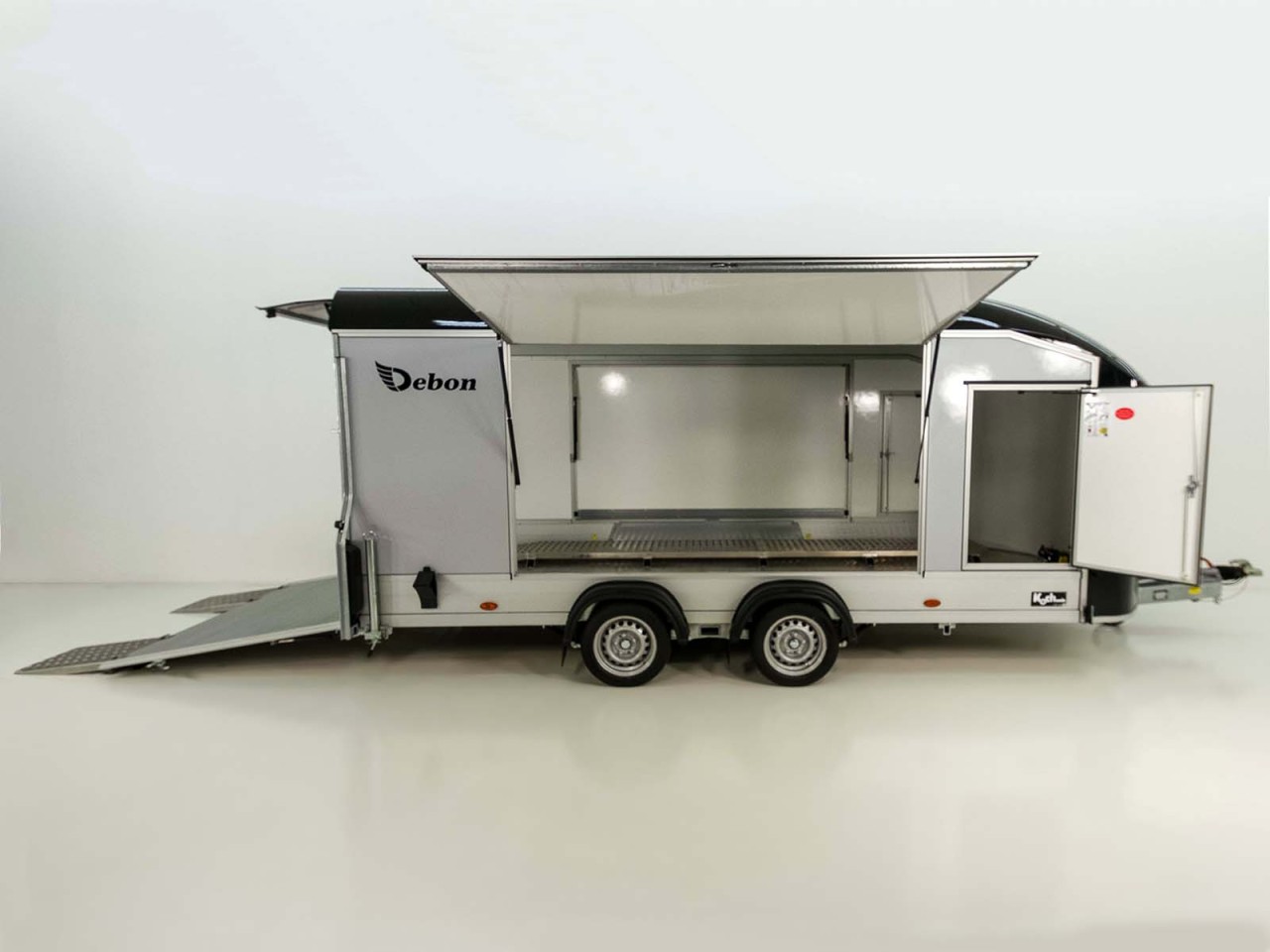Debon Remolque cerrado Roadster C1000 200x500x200cm 3,5t negro - E-vientoe -Rampas elevadas-Nuevo - Imagen 5
