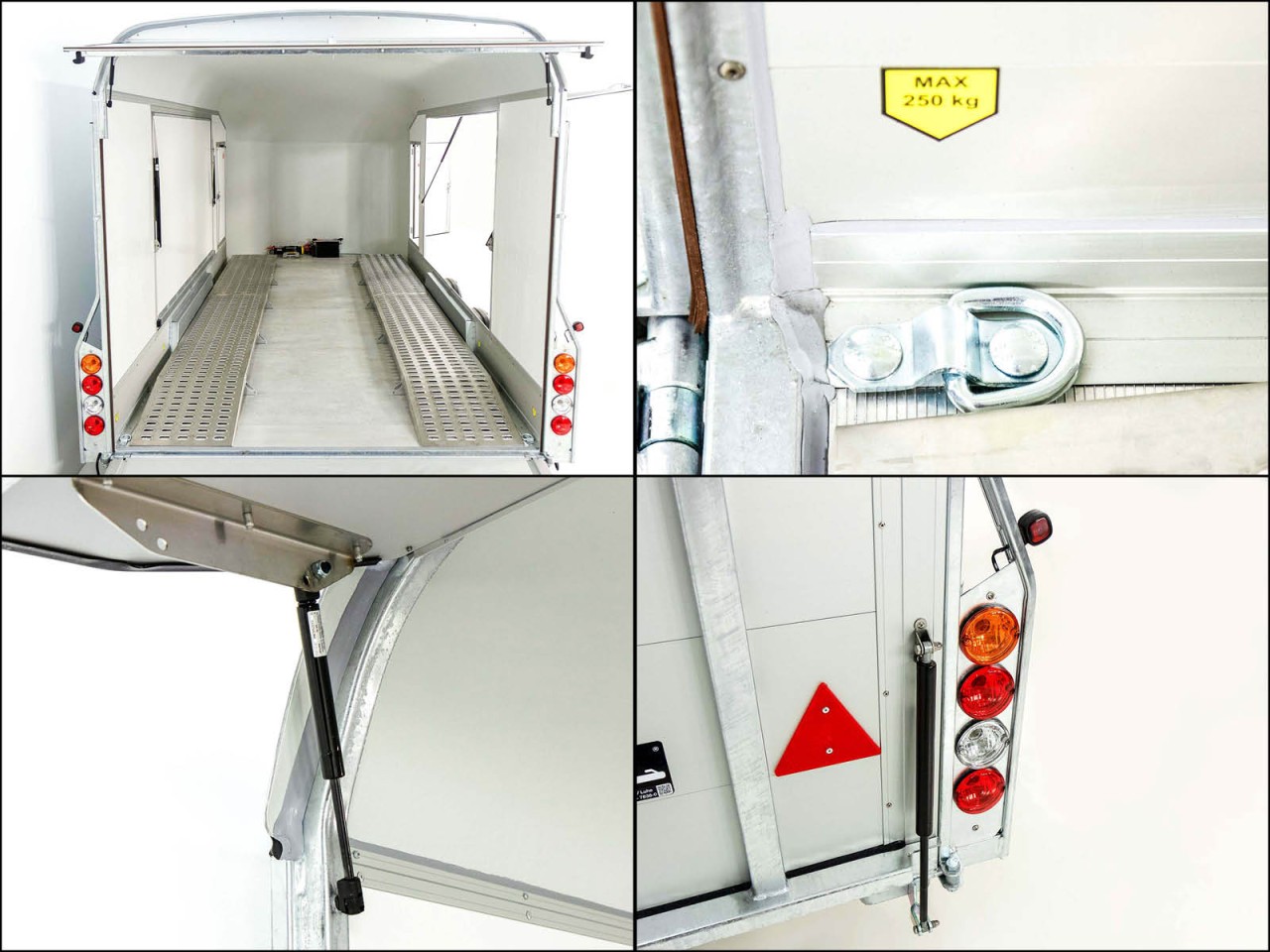 Debon Remolque cerrado Roadster C1000 200x500x200cm 3,5t negro - E-vientoe -Rampas elevadas-Nuevo - Imagen 9