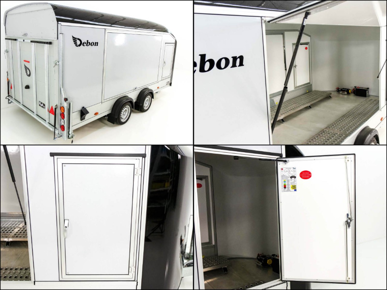 Debon Remolque cerrado Roadster C1000 200x500x200cm 3,5t negro - E-vientoe -Rampas elevadas-Nuevo - Imagen 10