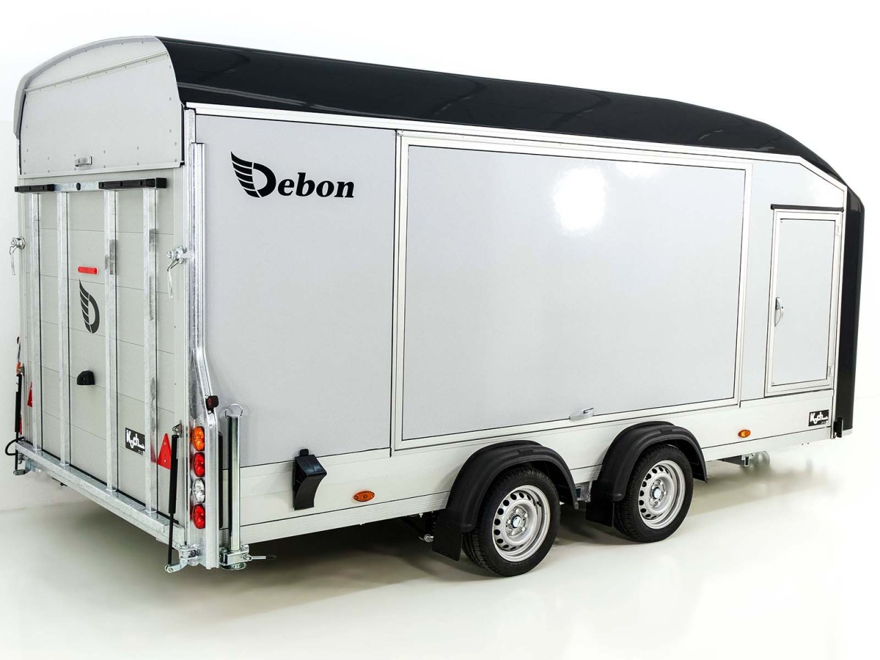 Debon Remolque cerrado Roadster C1000 200x500x200cm 3,5t negro-Nuevo - Imagen 4