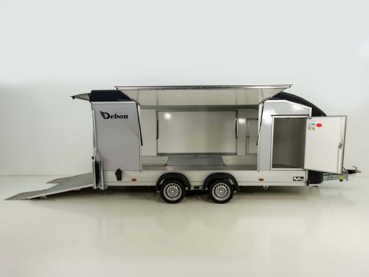 Debon Remolque cerrado Roadster C1000 200x500x200cm 3,5t negro-Nuevo - Imagen 5