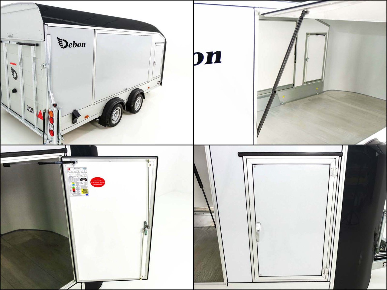 Debon Remolque cerrado Roadster C1000 200x500x200cm 3,5t negro-Nuevo - Imagen 9