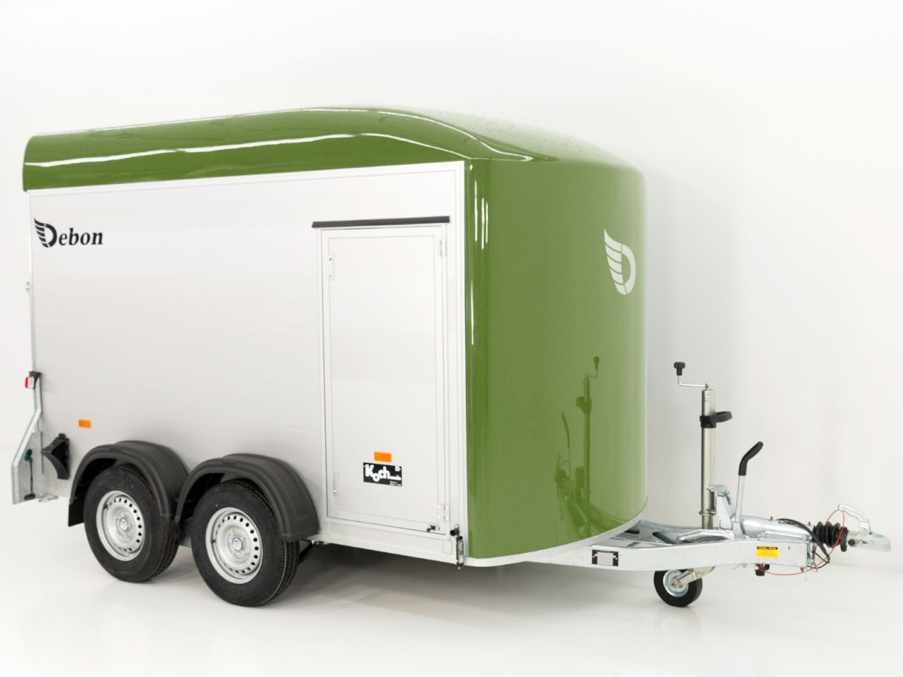 Debon Remolque cerrado C500 164x300cm H:200cm 2,0t-Alu-Polybug-Puerta-verde oliva-Nuevo - Imagen 5