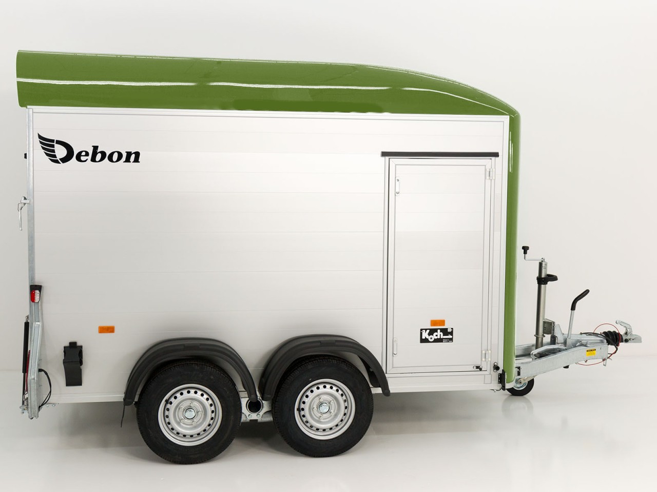Debon Remolque cerrado C500 164x300cm H:200cm 2,0t-Alu-Polybug-Puerta-verde oliva-Nuevo - Imagen 6