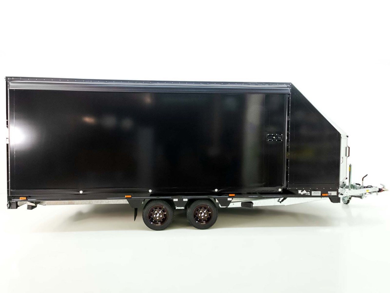 Moetefindt Remolque para transporte de coches Lona FTP235 235x550cm 3,5t Altura:180cm-negra Llantas-Nuevo - Imagen 5