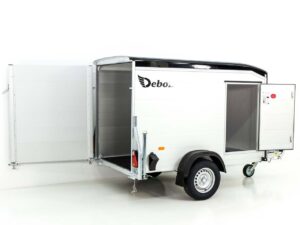 Debon Remolque cerrado Roadster Alu 255 125x255cm H:156cm, negro-Nuevo